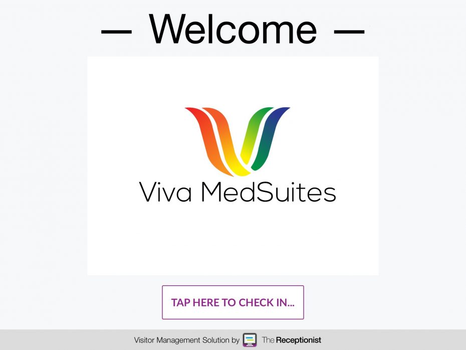 Viva MedSuites check-in screen