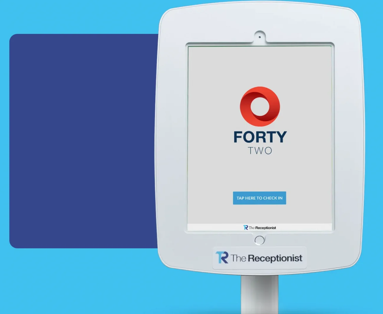 The Receptionist for iPad Visitor Management System - Home Screen